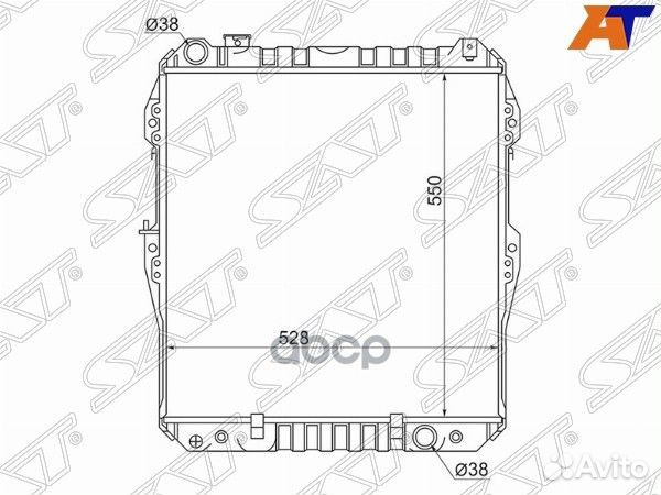 Радиатор Mitsubishi Delica 97-07 / Toyota 4Runner
