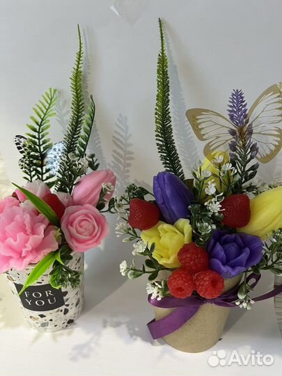 Мыло ручной работы букеты, новый год