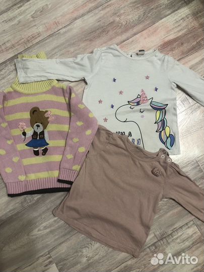 Вещи пакетом для девочки 86-92
