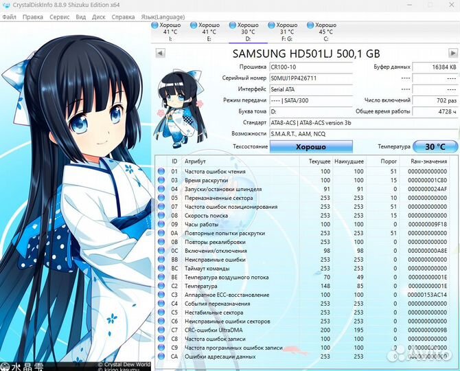 Samsung HD501LJ 500Гб
