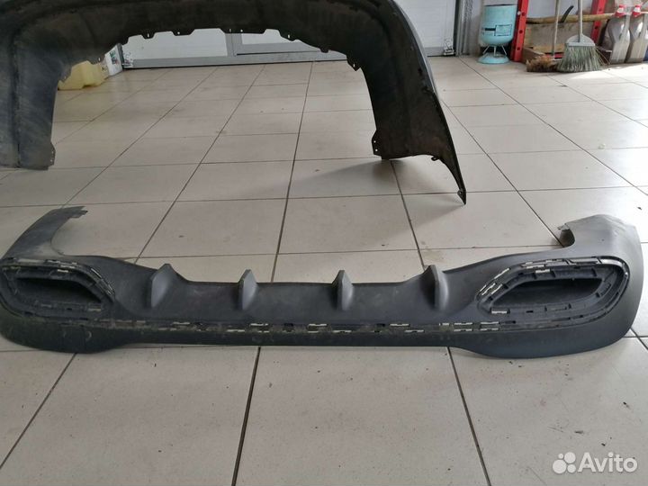 Юбка заднего бампера cla118