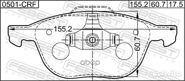 Колодки тормозные mazda 3 BK 2003-2008 EU пер