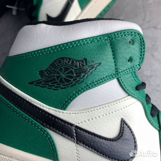 Nike AIR jordan retro 1 зеленые