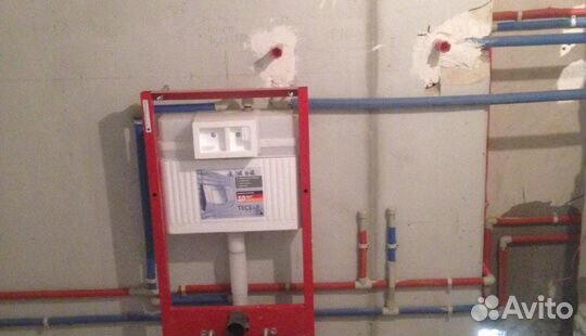 Разводка труб водоснабжения и канализации