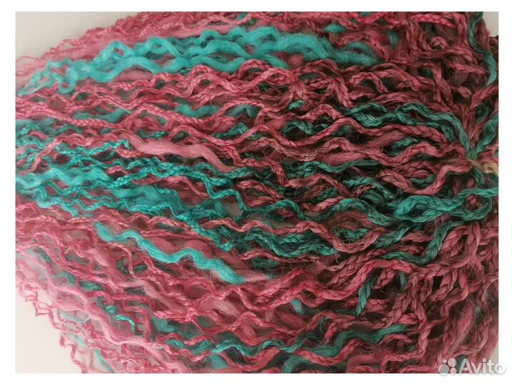 Микс волнистых де дред и кос