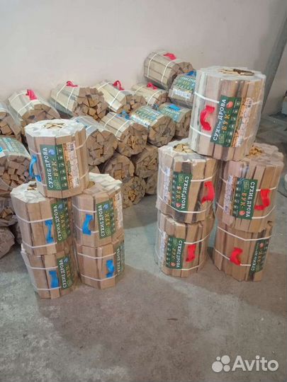 Дрова сухие в упаковке