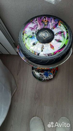 Гироскутер с ручкой с усиленный аккумулятором и во