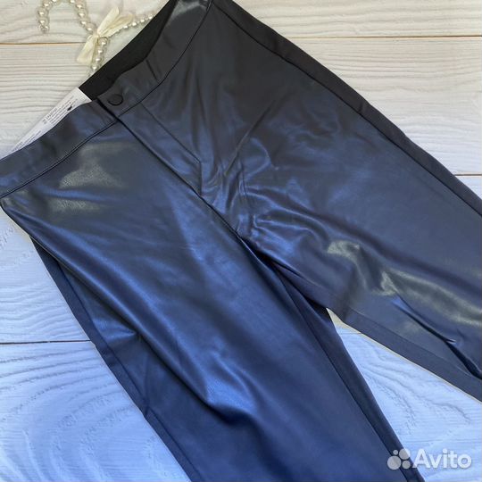 Леггинсы кожаные 46