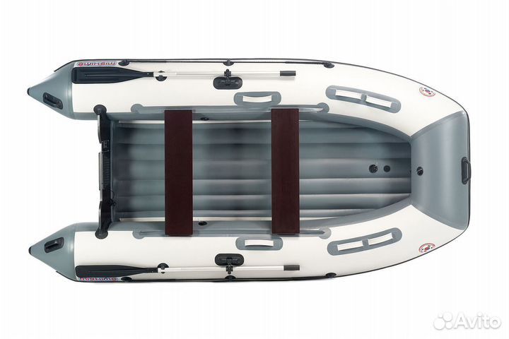 Лодка mishimo lite df 400, цвет бело-серый