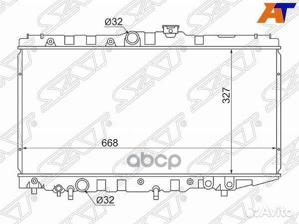 Радиатор Toyota Corolla (E90) 87-92 / Carina (T