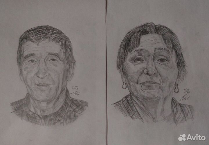 Портрет по фото карандашом