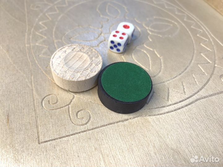 Нарды кожаные