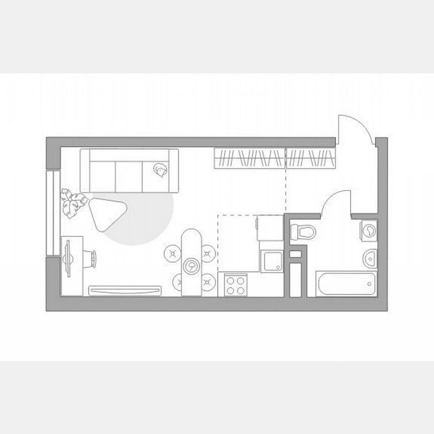 Квартира-студия, 32,3 м², 30/32 эт.