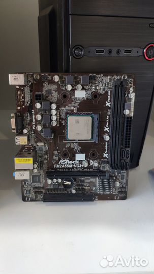 Материнская FM2+ c процессором AMD Athlon X4 880K