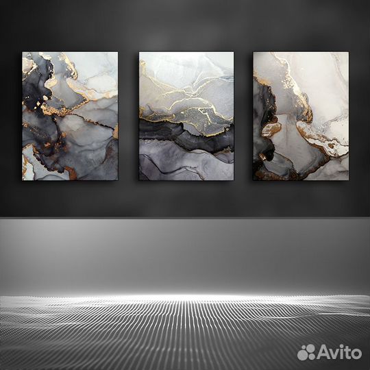 Стильные интерьерные картины на холсте. Абстракция