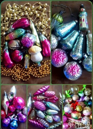 Игрушки на ёлку. Винтаж