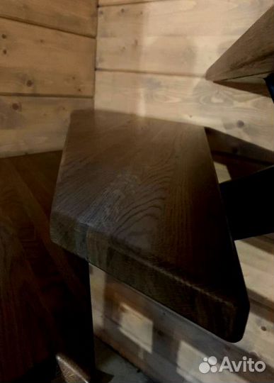 Перила деревянные с установкой