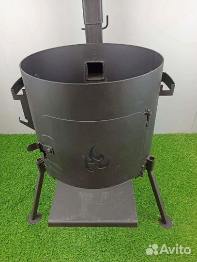 Очаг для казана 10 литров 3 мм съёмные ножки