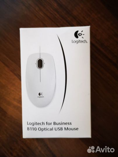 Мышь Logitech B110 Silent, белая