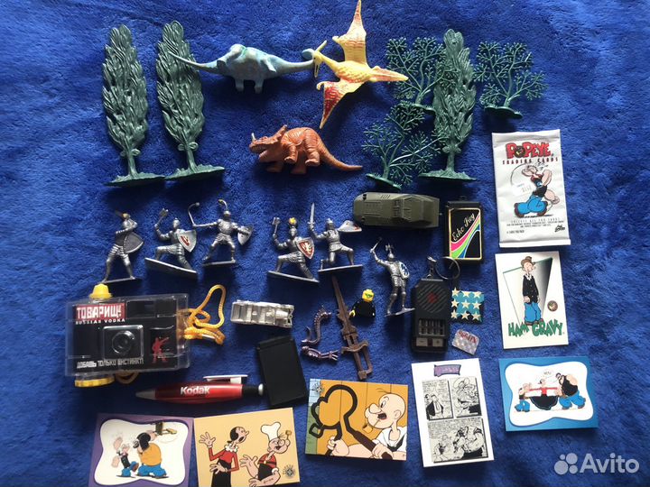 Набор игрушек динозавры 90е СССР