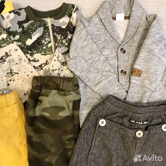 Детские вещи пакетом на мальчика, размер 74-86