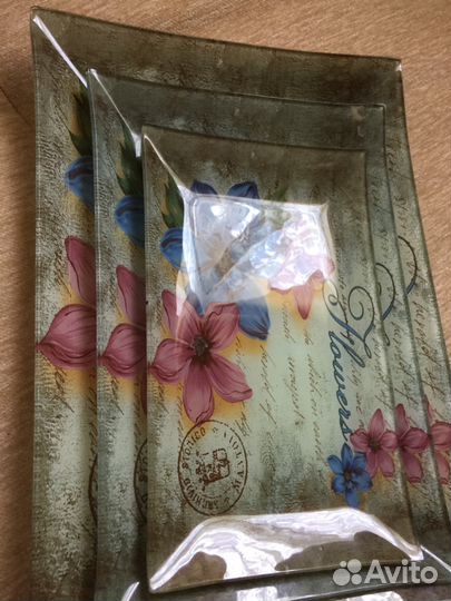 Набор посуды новый стекло