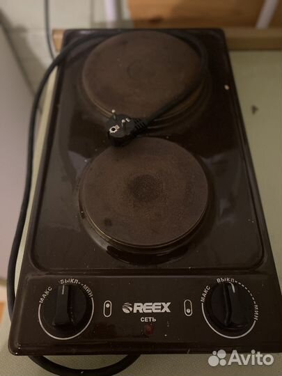 Двух конфорочная плита reex