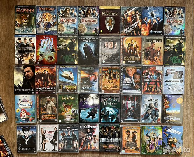 DVD диски с фильмами и мультфильмами