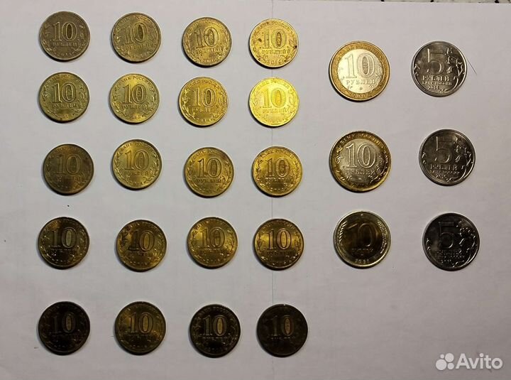 Монеты из биметалла,советск.,серебр.,другие монеты