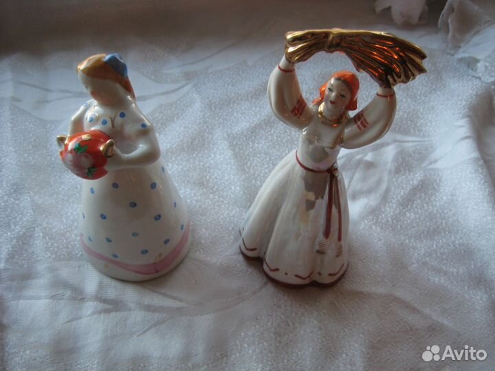 Статуэтки девушек. Фарфор СССР