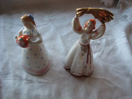 Статуэтки девушек. Фарфор СССР