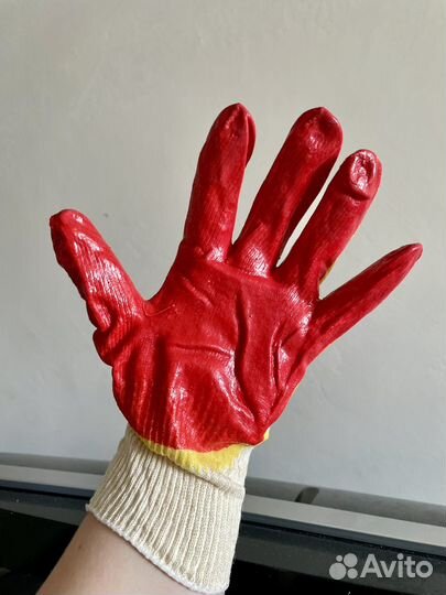 Перчатки рабочие прорезиненные