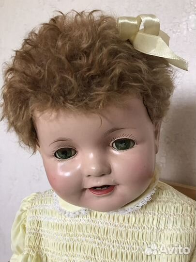 Большая старинная, антикварная кукла Effanbee