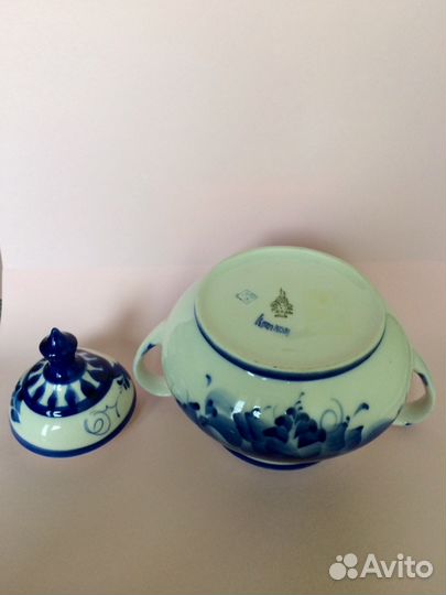 Гжель сахарница в идеале