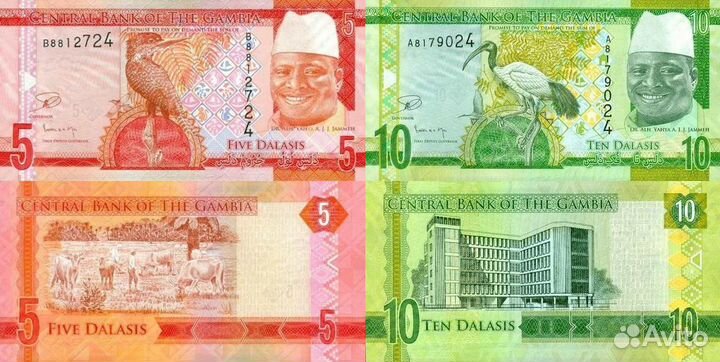 Банкноты Гамбии, Ганы