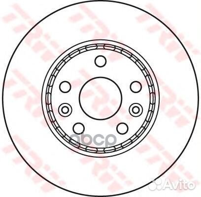 Диск тормозной renault: kangoo 08- DF6110 TRW