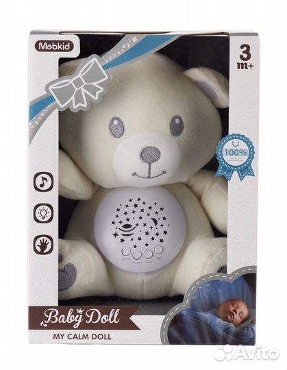 Игрушка с проектором и колыб mebkid Мишка для сна