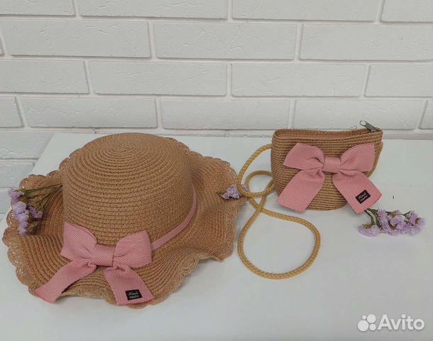 Детская соломенная шляпа и сумка объявление продам