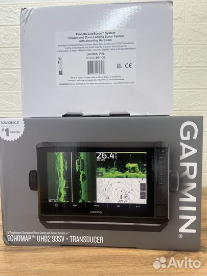 Garmin Echomap UHD2 93sv Panoptix LiveScope LVS32