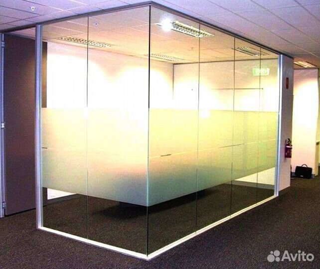 Офисные перегородки стеклянные
