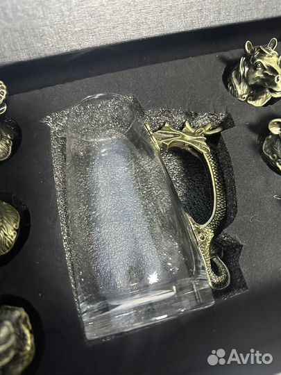 Стопки перевертыши 12 шт с графином