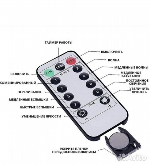 Гирлянда-роса 3 х 3 м, штора