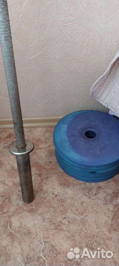 Штанга гриф блины бу