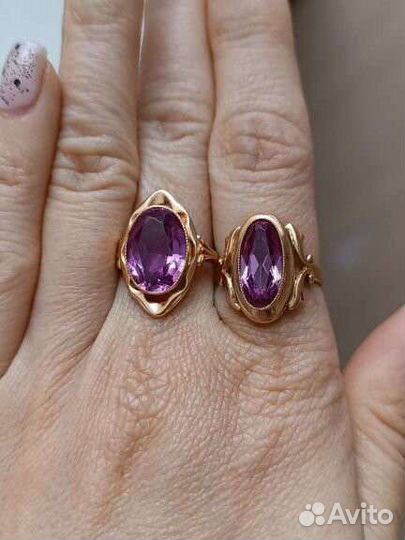 Золотое кольцо СССР 583 с александритом