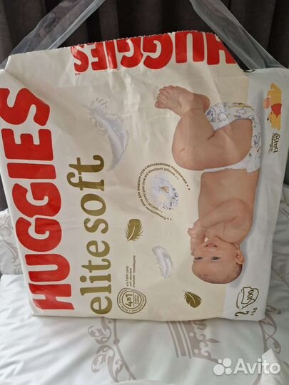 Подгузники хаггис elite soft 2