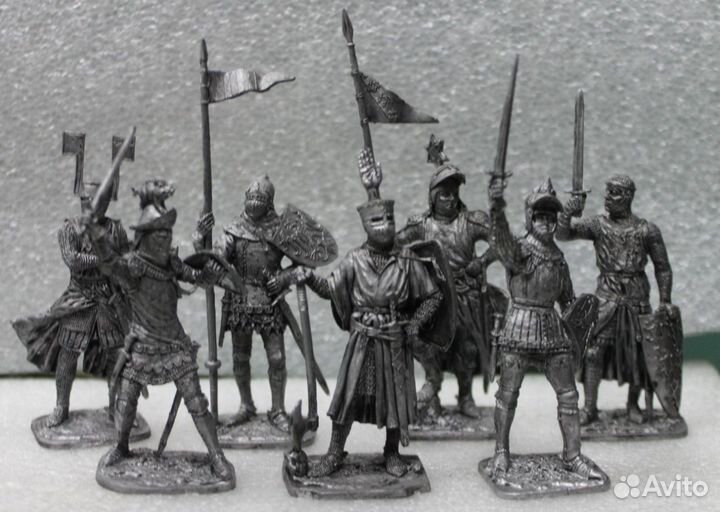 Оловянные солдатики СССР, Германии, Витязи,Рыцари