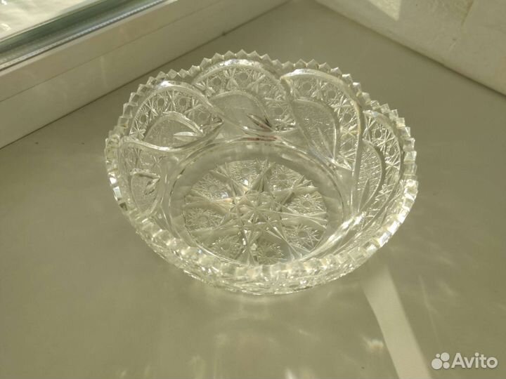 Салатница хрустальная