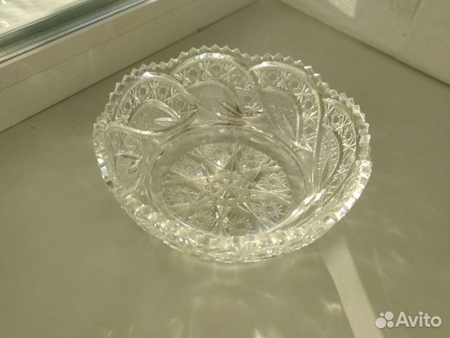 Салатница хрустальная