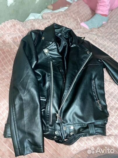 Кожаная куртка 134-146