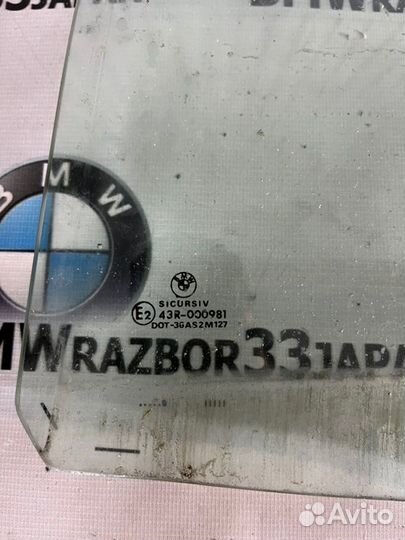 Стекло боковое заднее левое Bmw Е39 седан М54В25